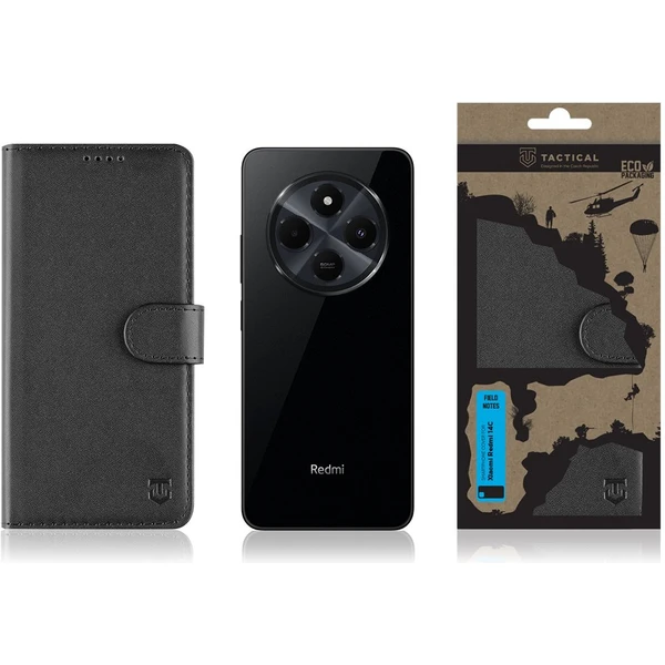 Tactical Field Notes púzdro Xiaomi Redmi 14C 4G/Poco C75 čierne - Puzdra - Obrázok 98014a5c13cc48c5bc9182a80b16d393