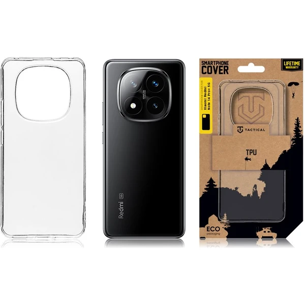 Tactical TPU kryt Xiaomi Redmi Note 14 Pro+ 5G číry - Puzdra - Obrázok 98042000e769428a97561d1155e26cc6