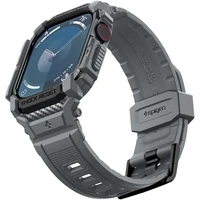Spigen Rugged Armor Pro remienok s puzdrom Apple Watch 10/11 (46mm) sivý - Remienky
