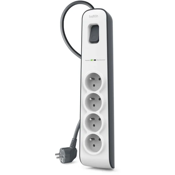 Belkin prepäťová ochrana BSV400, 4 zásuvky, 2m - Prepäťové ochrany - Obrázok 981L100301
