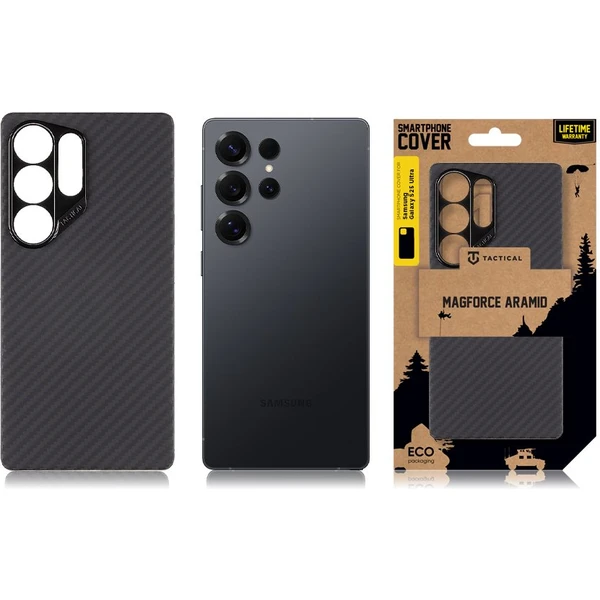 Tactical MagForce Aramid kryt Samsung Galaxy S25 Ultra čierny - Puzdra - Obrázok 9838bcb9d4dd40eaba22ecb01fbe2711