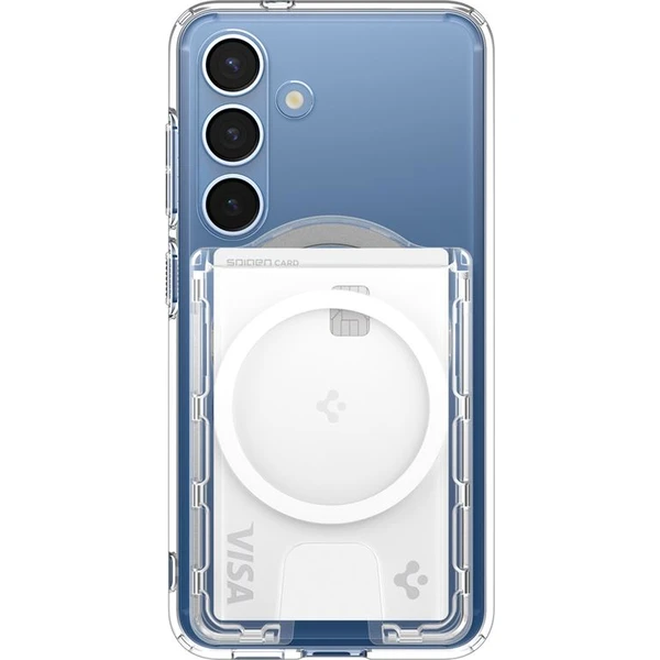 Spigen Ultra Hybrid Wallet MagSafe+ peňaženka Samsung Galaxy S25 Series číra - Peňaženky - Obrázok 9839d29408224c80954eafe77e5da501