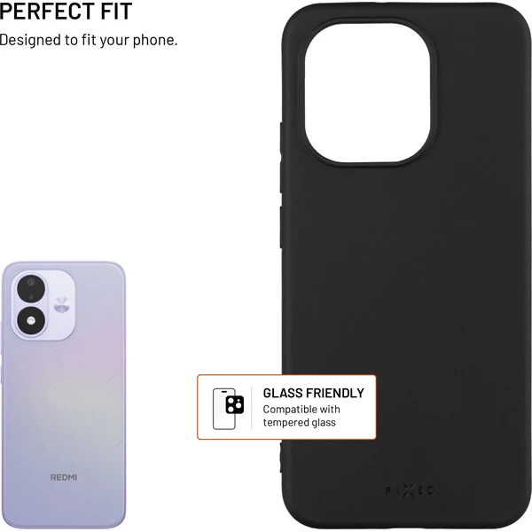 FIXED Story silikónový kryt Xiaomi Redmi Note 17 5G čierny - Puzdra - Obrázok 98653dca94bf493f850b24d8eb476a1b