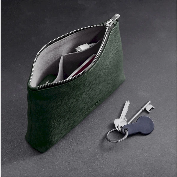 Woolnut Leather Pouch kožené púzdro tmavo zelené - Organizéry - Obrázok 9868000701