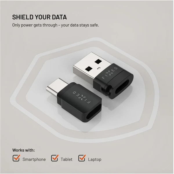 FIXED Data Blocker USB-C/USB-A redukcia 240W čierna - Káble a redukcie - Obrázok 9872ba98a8b04f498bc54672be933c75