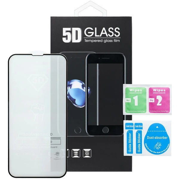 Smarty 5D Full Glue tvrdené sklo Xiaomi Redmi Note 12 Pro/12 Pro+/12 Explorer/Poco X5 Pro čierne - Ochranné fólie a sklo - Obrázok 987N300401