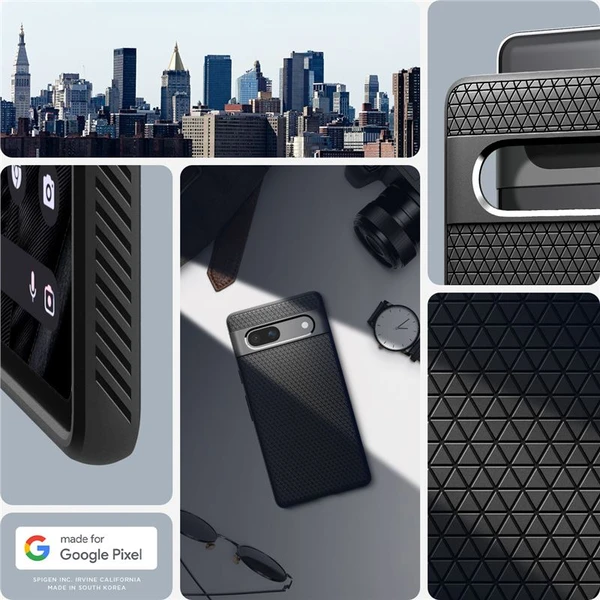 Spigen Liquid Air kryt Google Pixel 7a čierny - Puzdra - Obrázok 98V1000701