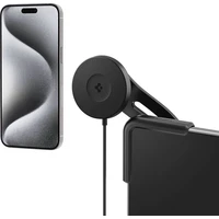 Spigen Teslá TapLock MagSafe Car Mount Charger Qi2 držiak s nabíjaním čierny - Držiaky