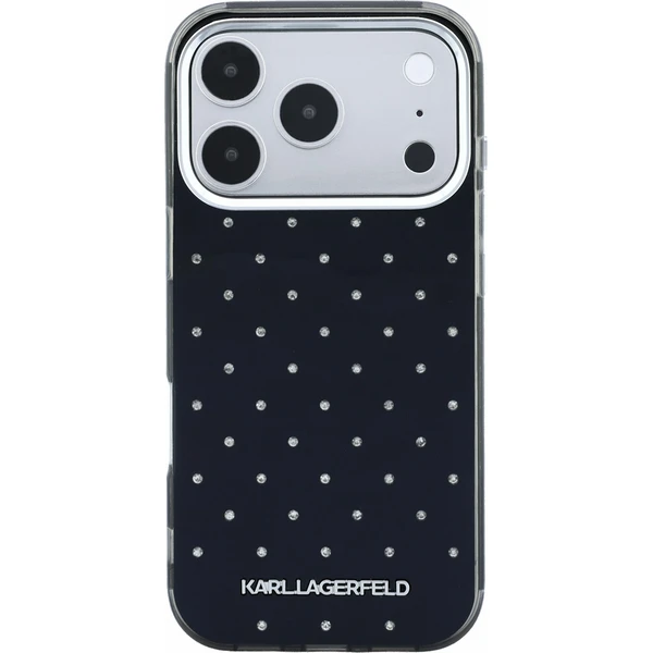 Karl Lagerfeld IML Rhinestones Allover Magsafe Zadný Kryt pre iPhone 18 Pro Max Black - Puzdra - Obrázok 98bd627344374a40bf5b76b33eaeb6d7