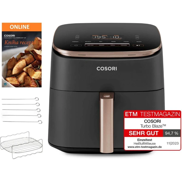 Cosori TurboBlaze Pre teplovzdušná fritéza 6,2 l čierna - Fritézy - Hlavný obrázok