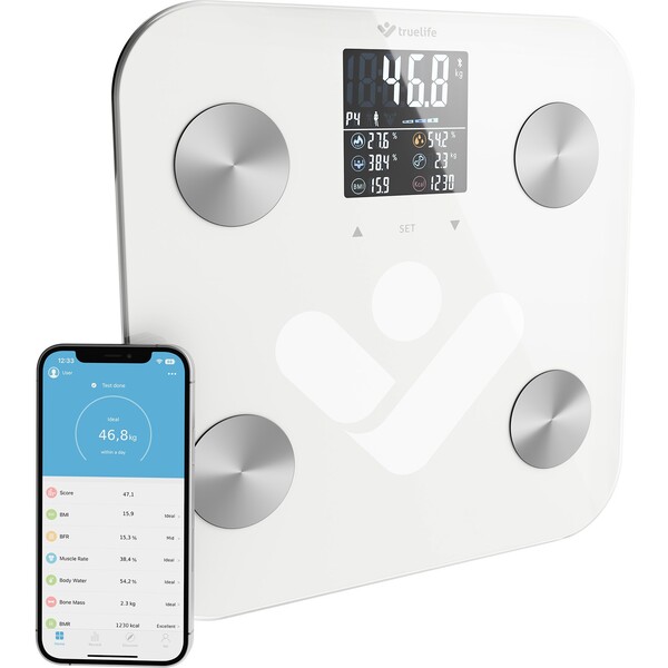 TrueLife FitShape S6 BT múdra váha biela