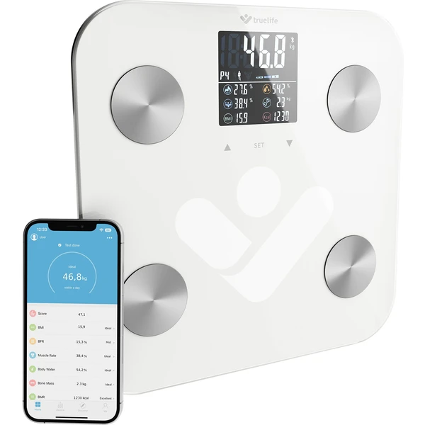 TrueLife FitShape S6 BT múdra váha biela - Inteligentné váhy - Hlavný obrázok