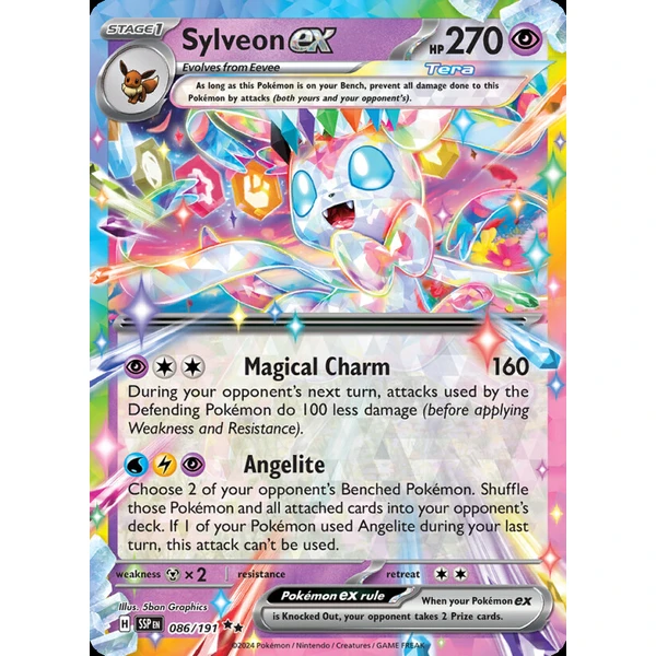 Sylveon ex (SSP 086) - Surging Sparks [Holo] - Kusové karty - Hlavný obrázok