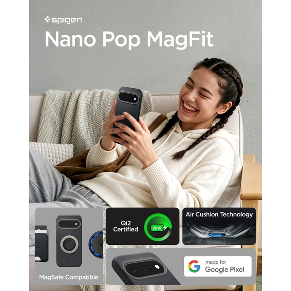 Spigen Nano Pop MagSafe, black sesame - Google Pixel 11 - Puzdra - Obrázok 994f3b55d1bc4e95806ae33f0155d598