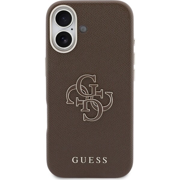 Guess PU Resin Logo kryt iPhone 17 hnedý - Puzdra - Obrázok 996468013623486cb29d99ec96c5bee5