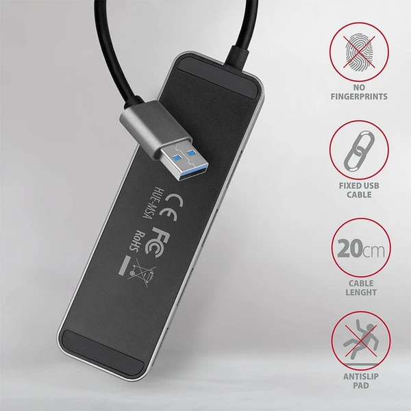 AXAGON SUPERSPEED USB-A SWITCH HUB - USB huby - Obrázok 997HF00101