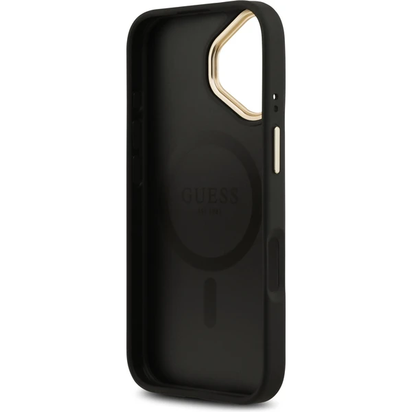 Guess PU Leather 4G Gold Frame MagSafe kryt iPhone 17 čierny - Puzdra - Obrázok 999037c8b69549d888f7fd2fc408c3b8
