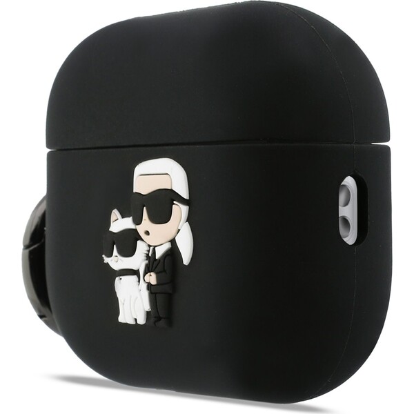 Karl Lagerfeld 3D Logo NFT Karl a Choupette silikónové puzdro AirPods Pro 3 čierne - Puzdra - Obrázok 9994c87caad54225b5ec50711767f1c8