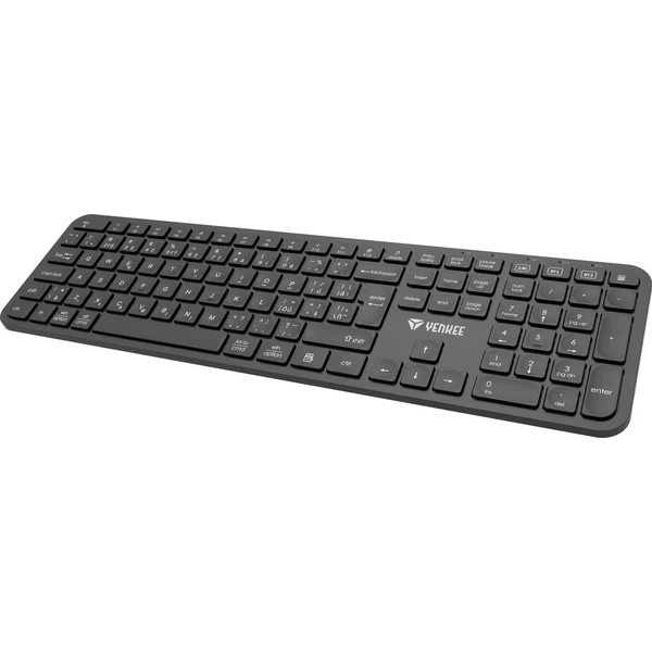 YENKEE YKB 2050CS Ego Dual bezdrôtová klávesnica čierna - Klávesnice - Obrázok 99FB300401
