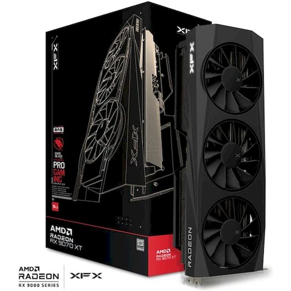 XFX Quicksilver AMD Radeon RX 9070 XT 16GB GDDR6 - Grafické karty - Obrázok 99LE000L01