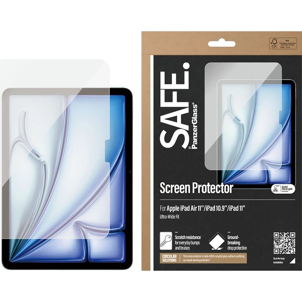 PanzerGlass® SAFE sklo Apple iPad Air 11" (2024/2025)/iPad 10.9"/iPad 11" (2025) - Ochranné fólie a sklo - Obrázok 99XL000K01