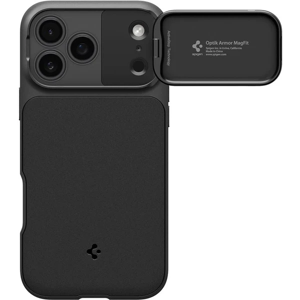 Spigen Optik Armor MagSafe kryt iPhone 17 Pro Max black - Puzdra - Obrázok 99b306feafa54fd0854da9ae0037e07b