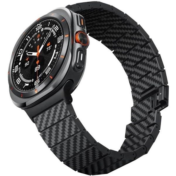 Pitaka Carbon Fiber Strap remienok Samsung Galaxy Watch Ultra čierny - Remienky - Hlavný obrázok