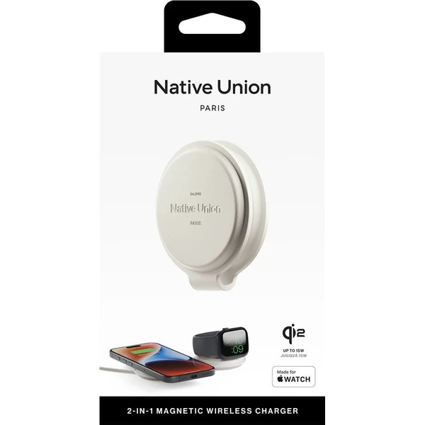 Native Union Voyage 2v1 Qi2 (MagSafe) bezdrôtová nabíjačka šedá - Nabíjačky - Obrázok 99d1cf086c734408acb0d5a4d079a724
