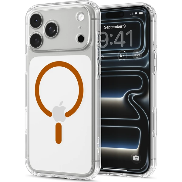 Spigen Ultra Hybrid MagSafe kryt iPhone 18 Pro Max/17 Pro Max priehľadná oranžová - Puzdra - Obrázok 99e7ab818a344c9e818b2964550c8fbf