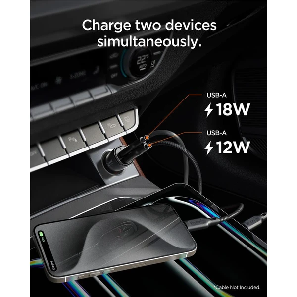 Spigen Essential 30W USB-A nabíjačka do auta (EV302) čierna - Nabíjačky - Obrázok 99ef91d802d34aaeac5de82705e85498