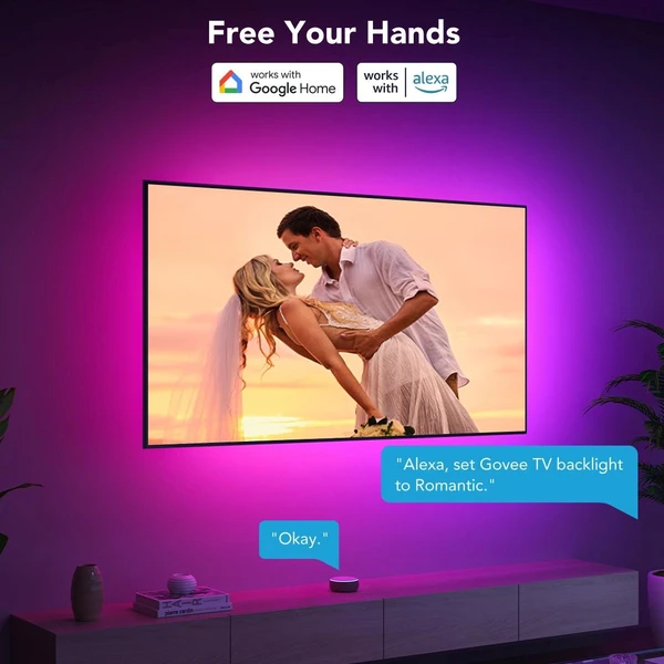 Govee TV 40-50" SMART LED podsvietenie RGBIC - Inteligentné osvetlenie - Obrázok 99f19941bba047bebc41f089e0d906ee