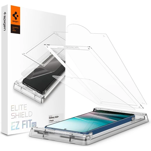 Spigen EliteShield EZ Fit HD ochranná fólia Samsung Galaxy S25+ - Ochranné fólie a sklo - Hlavný obrázok
