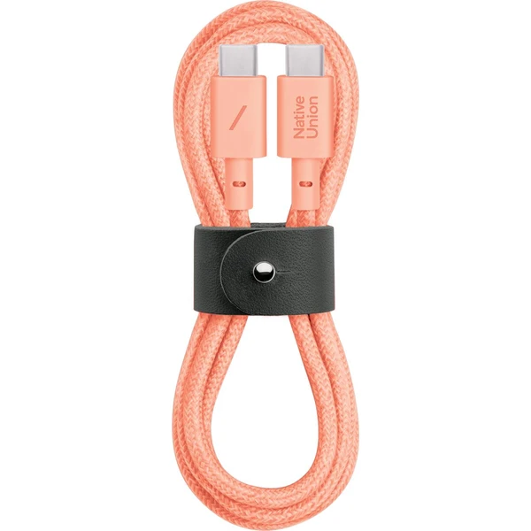 Native Union Belt Cable USB-C/USB-C kábel 1,2 m, 60W marhuľový - Káble a redukcie - Hlavný obrázok