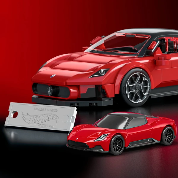 Mattel Brick Shop zostaviteľný model Hot Wheels - Maserati MC20 (Speed ??series) - Stavebnica - Obrázok 9A6L000K01