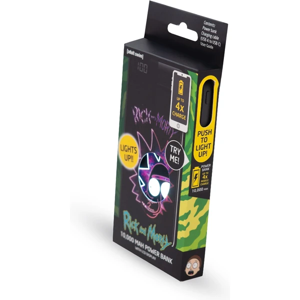 Lazerbuilt svietiaca powerbanka Rick and Morty 10000 mAh - Powerbanky - Obrázok 9A7H000K01