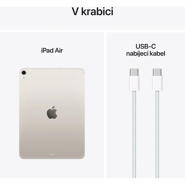 Apple iPad Air 11" 256GB Wi-Fi + Cellular hviezdne biely (2025) - Tablety - Obrázok 9ARC000K01