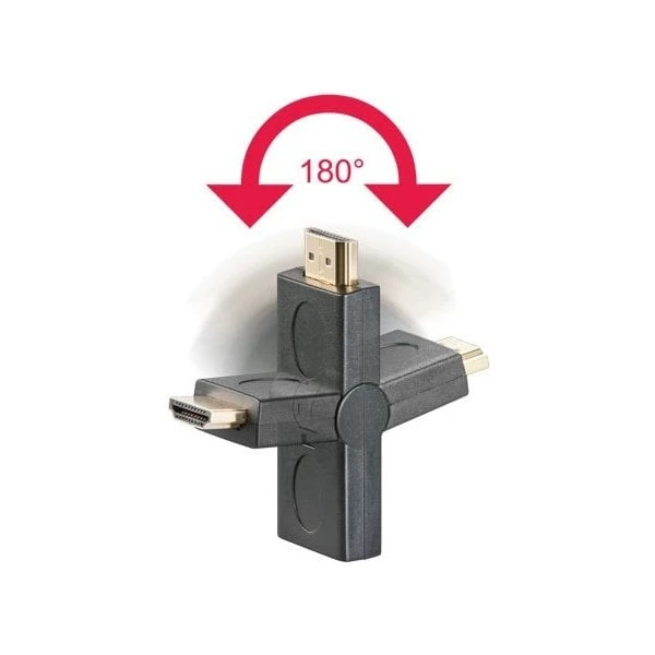 PremiumCord redukcia HDMI/HDMI s otočným konektorom čierna - Káble a redukcie - Obrázok 9ASU000501