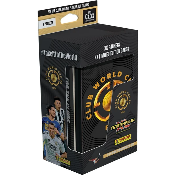 PANINI futbalovej karty FIFA Club World Cup 2025: Adrenalyn - Plechová krabička (hranatá) - Futbalové karty - Hlavný obrázok