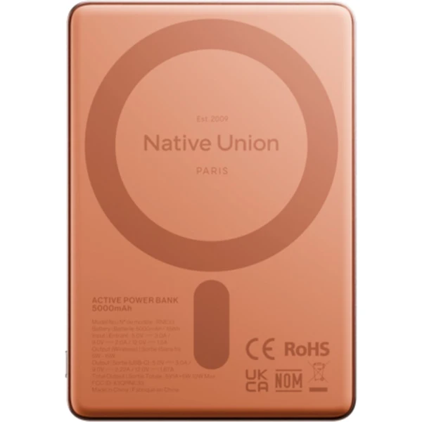 Native Union Active MagSafe powerbanka 5000mAh ružová - Powerbanky - Obrázok 9CDE000O01