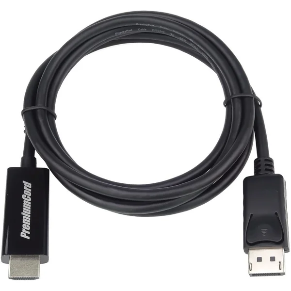 PremiumCord DisplayPort 1.1/HDMI kábel 1m čierny - Káble a redukcie - Hlavný obrázok