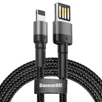 Baseus Cafule Lightning Double Sided USB kábel (2.4A) sivý/čierny - Káble