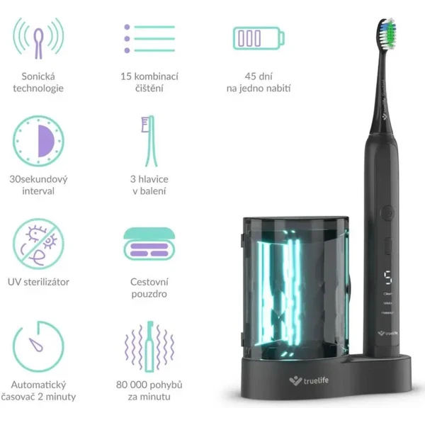 TrueLife SonicBrush K150 UV - Zubné kefky - Obrázok 9CVH100501