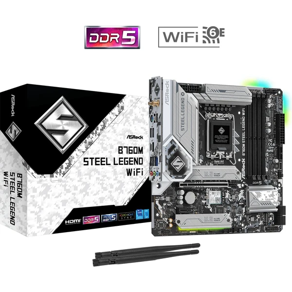 ASRock B760M STEEL LEGEND WIFI Intel B760 - Základné dosky - Obrázok 9D32000701
