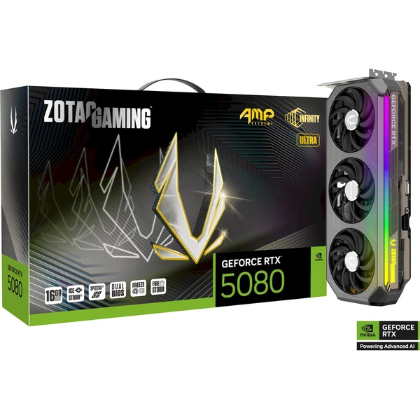 ZOTAC NVIDIA GeForce RTX 5080 AMP Extreme INFINITY Ultra 16GB GDDR7 - Grafické karty - Obrázok 9DLI000K01