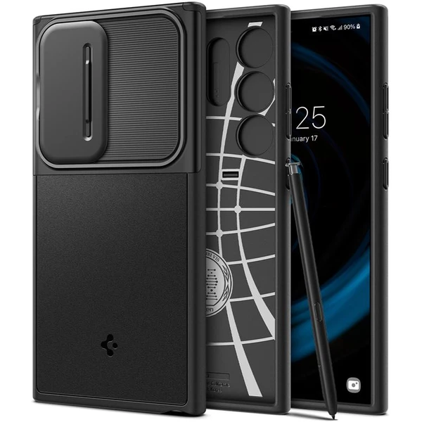 Spigen Optik Armor Samsung Galaxy S24 Ultra čierny - Puzdra - Hlavný obrázok