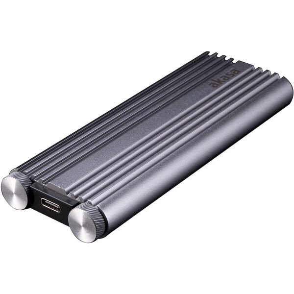 Akasa M.2 PCIe NVMe SSD na USB 3.2 Gen 2 Alu kryt