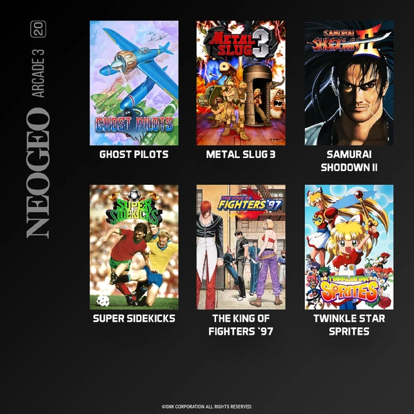 Evercade NEOGEO Arcade 3 - Hry pre Retro konzoly - Obrázok 9E4K000K01