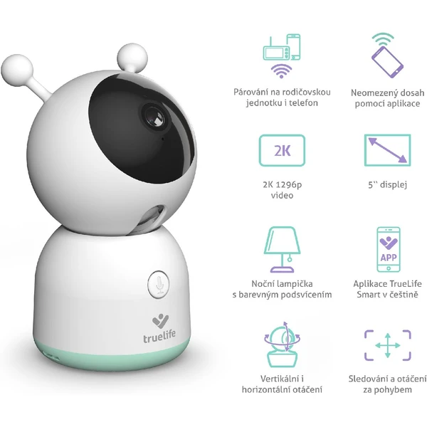 TrueLife NannyCam R7 Dual Smart detská pestúnka - Kamery - Obrázok 9EE0000N01