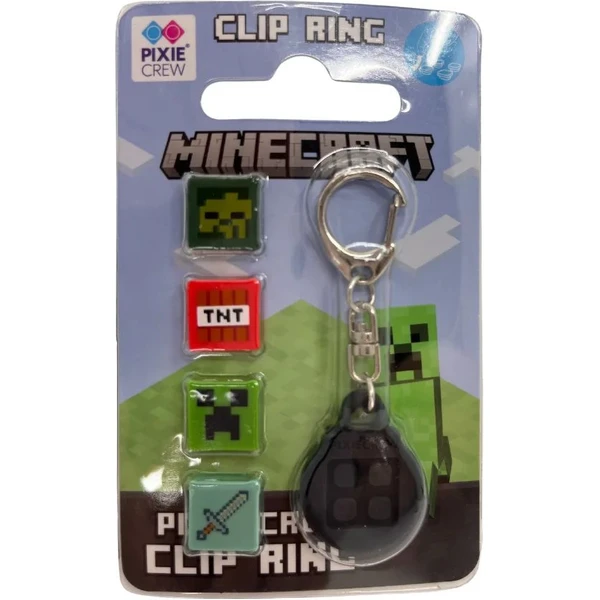 PIXIE CREW & MINECRAFT Kľúčenka, čierna, 4 multipixely - Kľúčenky - Obrázok 9FJE000K01