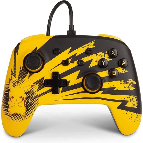 PowerA Enhanced Wired Controller pre Nintendo Switch - Pokémon: Pikachu Lightning - Herné ovládače - Hlavný obrázok